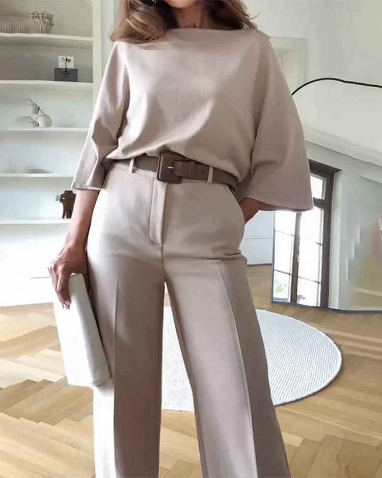 Kamari | Smart Casual 2-teiliges Set für Damen - Lounge-, Büro- und Reise-Outfit