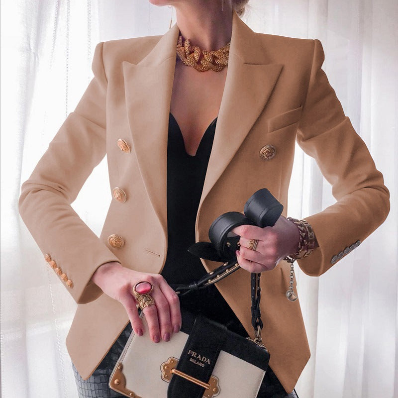 Tazira | Eleganter, maßgeschneiderter Damenblazer - Old Money Style Jacke mit Goldknöpfen