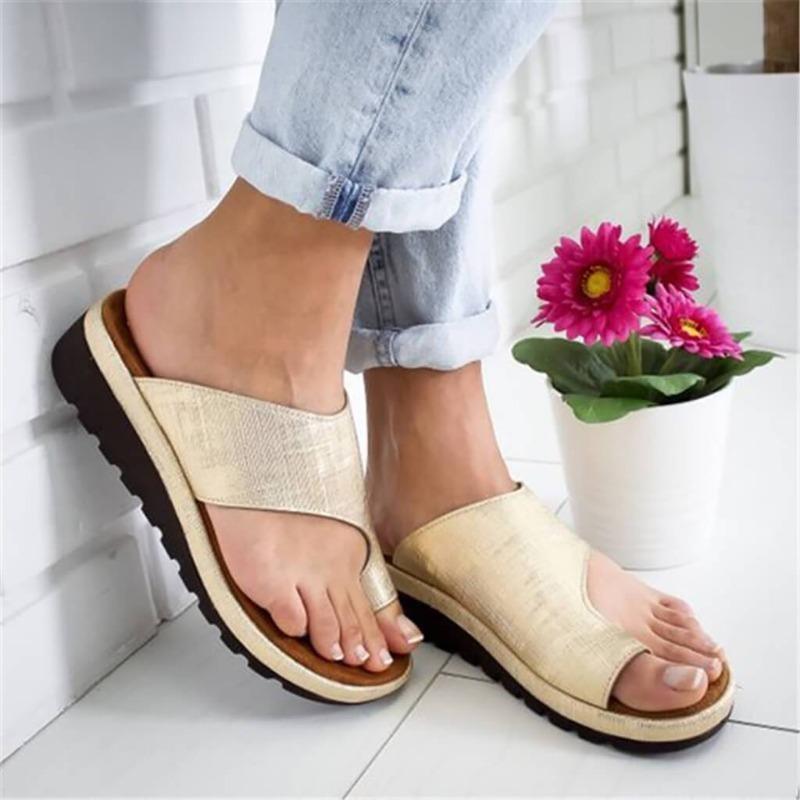 Chalia | Orthopädische Sandalen für Frauen - Zehenschlaufe, Fußgewölbestütze, Ballenzehkorrektur