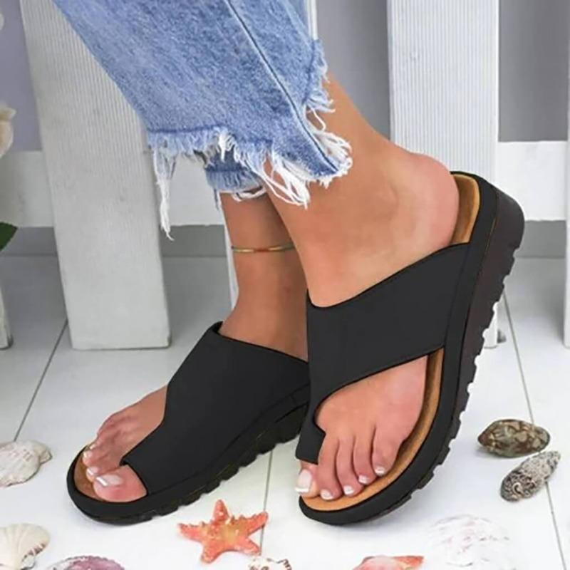 Chalia | Orthopädische Sandalen für Frauen - Zehenschlaufe, Fußgewölbestütze, Ballenzehkorrektur