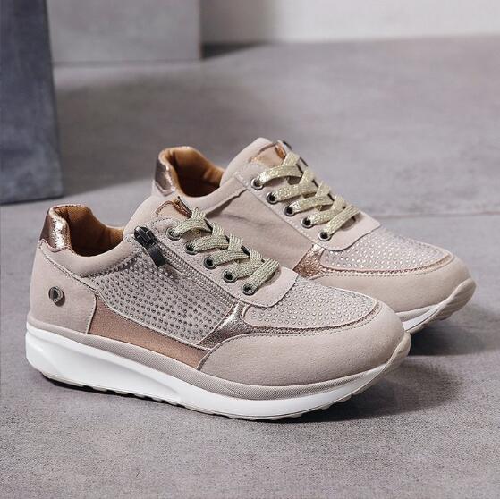 Teyana | Orthopädische Walking-Sneakers für Frauen - Fußgewölbeunterstützung, bequeme Schuhe