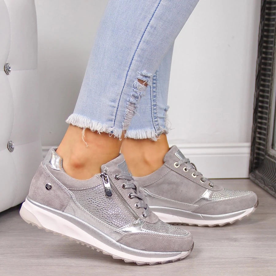 Teyana | Orthopädische Walking-Sneakers für Frauen - Fußgewölbeunterstützung, bequeme Schuhe