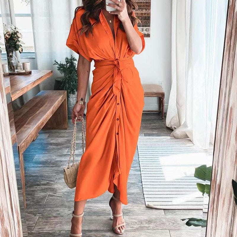 Nikoletta | Elegantes Maxi-Wickelkleid für Frauen - schmeichelhafte Silhouette