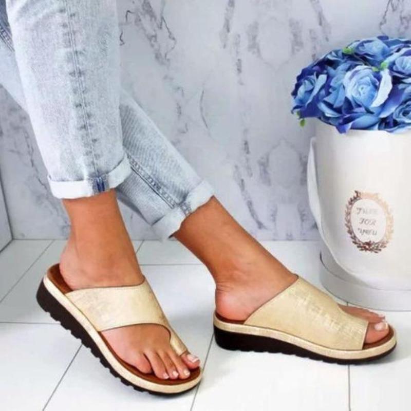 Chalia | Orthopädische Sandalen für Frauen - Zehenschlaufe, Fußgewölbestütze, Ballenzehkorrektur