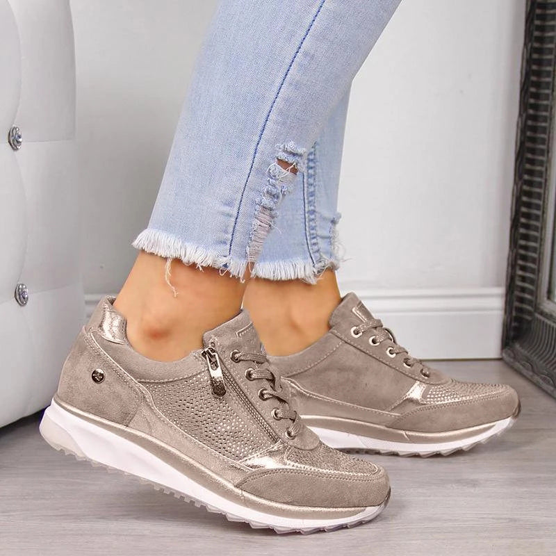 Teyana | Orthopädische Walking-Sneakers für Frauen - Fußgewölbeunterstützung, bequeme Schuhe