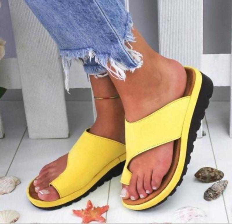 Chalia | Orthopädische Sandalen für Frauen - Zehenschlaufe, Fußgewölbestütze, Ballenzehkorrektur