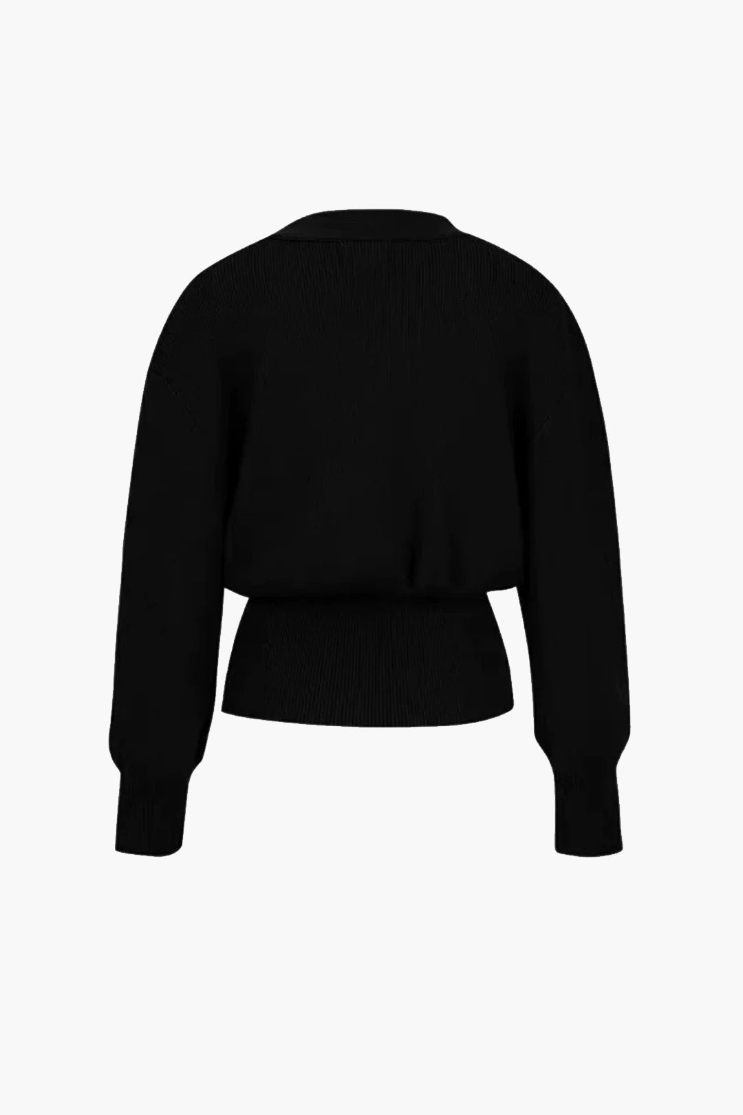 Zarelle | Elegante Strickjacke für Damen - Goldknopf-Detail, schicker Pullover