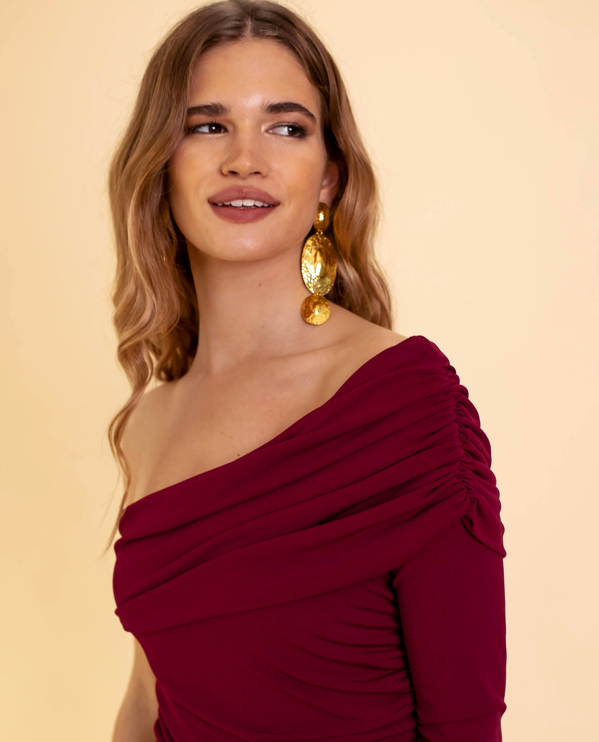 Ovidia | Ein-Schulter-Jumpsuit für Frauen - Elegante schmale Passform, Abendgarderobe