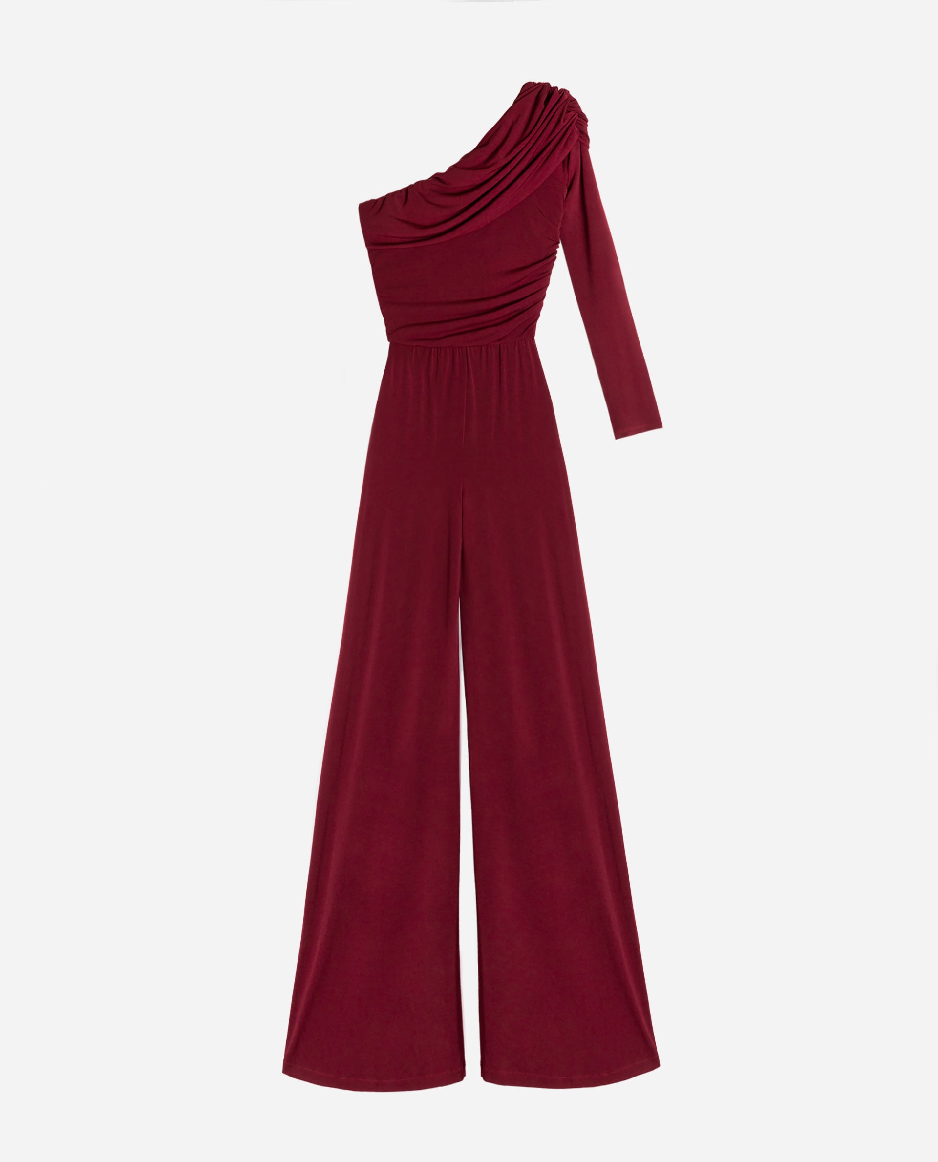 Ovidia | Ein-Schulter-Jumpsuit für Frauen - Elegante schmale Passform, Abendgarderobe