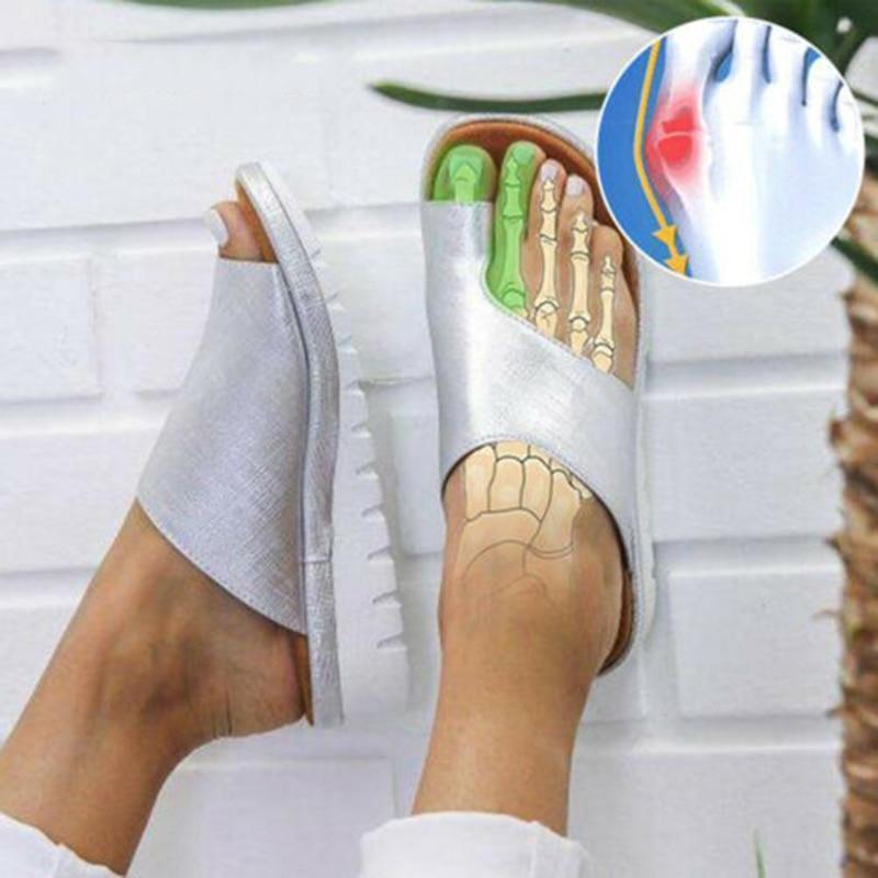 Chalia | Orthopädische Sandalen für Frauen - Zehenschlaufe, Fußgewölbestütze, Ballenzehkorrektur